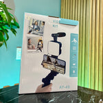 Kit completo para creadores Micrófono + trípode + luz + control Bluetooth