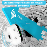 🛜Repetidor WiFi(™) de Alta Potencia + Manual de Instalación Fácil