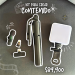 Kit para crear contenido 🔥trípode Q07+ Luz de pilas+ micrófonos k8⚡️